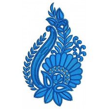 Bold Satin Embroidery Applique Design