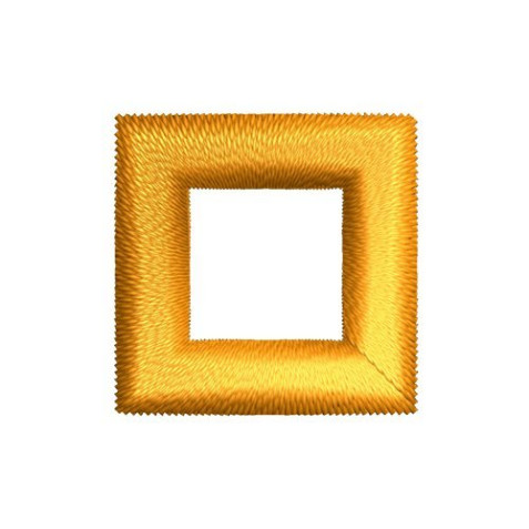 3D Puff Gold Geometric Frames Embroidery Design Set