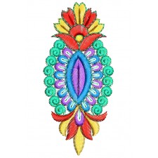 4.13 x 1.88 Inch Applique Embroidery Design