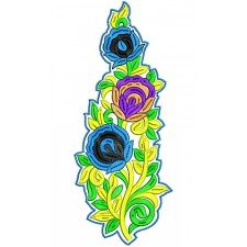 High Fashion Europe Golden Clothing Embroidery Design