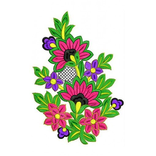 Shoulder Bag Fashion Applique Embroidery Design