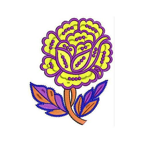 Red Rose Embroidery Applique Design