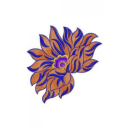 Kanchipuram Saree Applique Embroidery Design