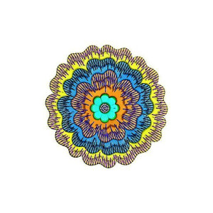 Fashion Lady Jeans Pocket Embroidery Design