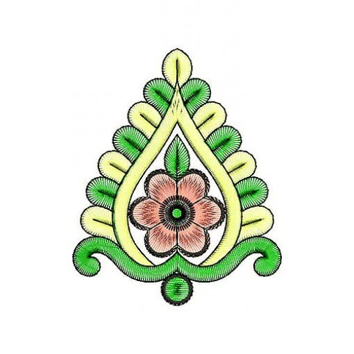 Leaf Shape Embroidery Design 4639