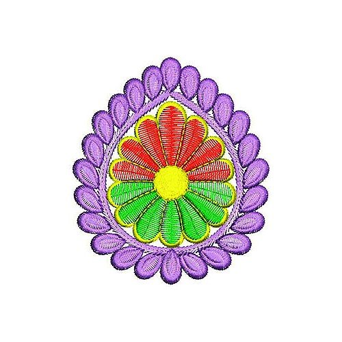 4664 Tulip Doily Machine Embroidery Applique Design