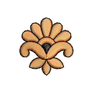 Retro Flower Embroidery Applique Design