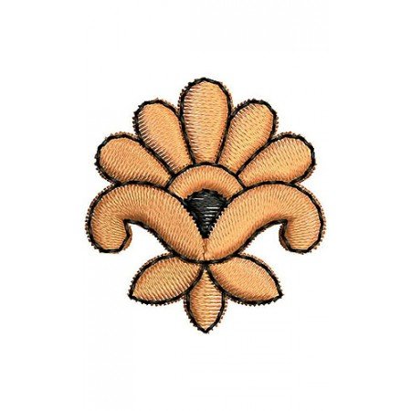Retro Flower Embroidery Applique Design