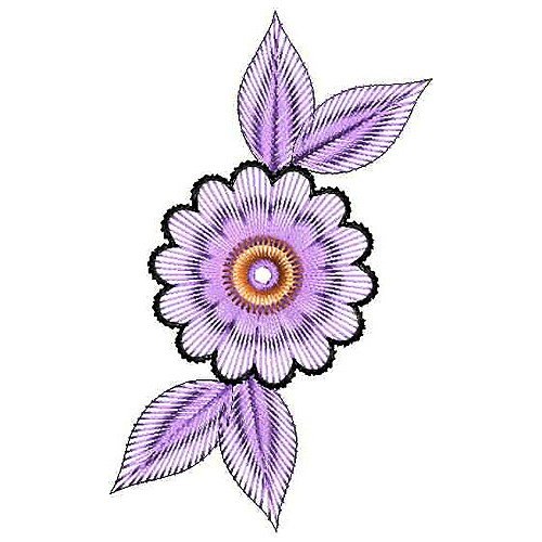 4680 Organza Leaf Applique Embroidery Design