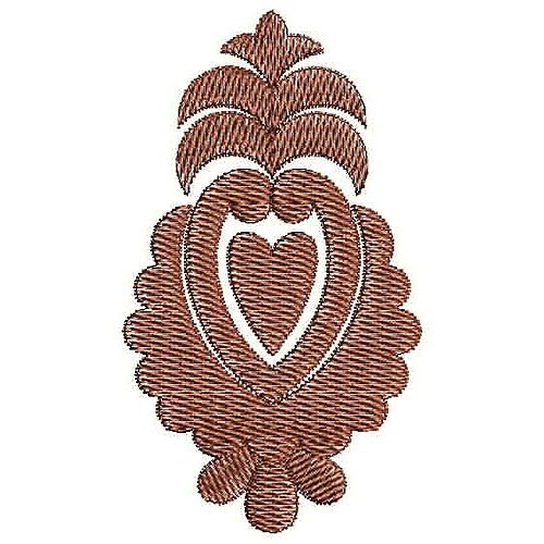 Love Heart Embroidery Applique Design