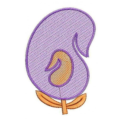 Juicy Paisley Figer Embroidery Applique Design