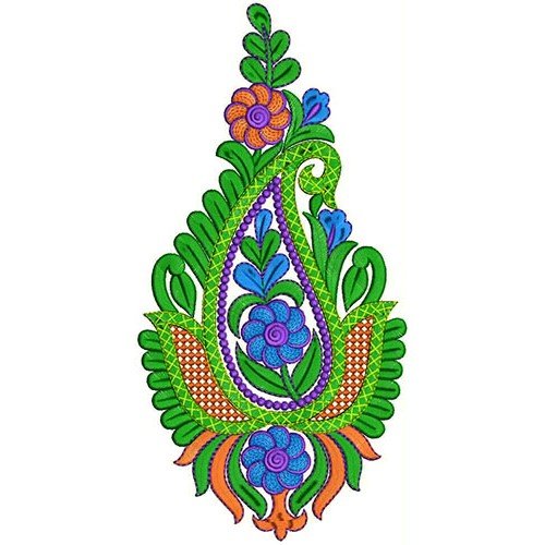Mexican Hippie Embroidery Applique Design