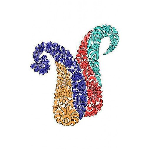 Dallas Clothing Long Stitch Paisley Embroidery Design Dallas Clothing Long Stitch Paisley Embroidery Design