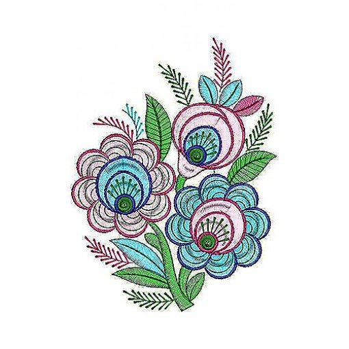 Bright Boho Patch Applique Embroidery Design Bright Boho Patch Applique Embroidery Design