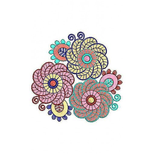 Beautiful Buds Applique Embroidery Design Beautiful Buds Applique Embroidery Design