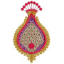 5.35 x 3.22 Inch Applique Embroidery Design