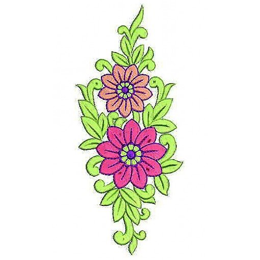 Lovely Applique Shoulder Embroidery Design Lovely Applique Shoulder Embroidery Design