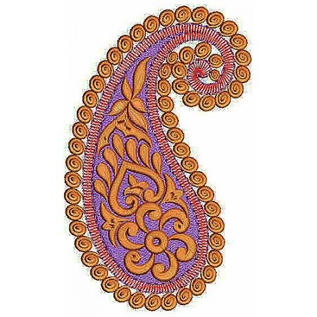 Awesome Paisley Applique Embroidery Design