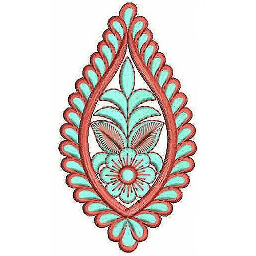 Bohemian Style Rhinestone Applique Embroidery Design