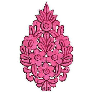 Fashion Tank Dress Applique Embroidery Design