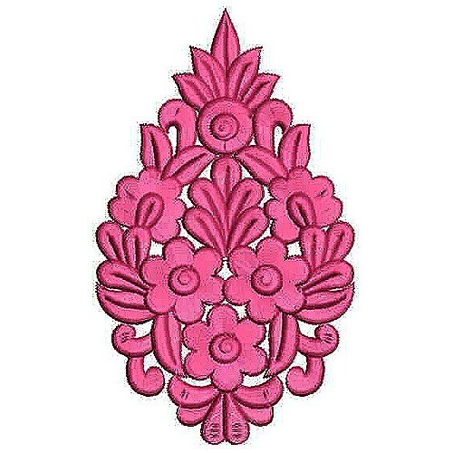 Fashion Tank Dress Applique Embroidery Design