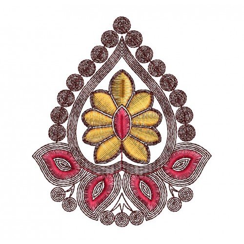 Applique Flower Quilt Embroidery Design