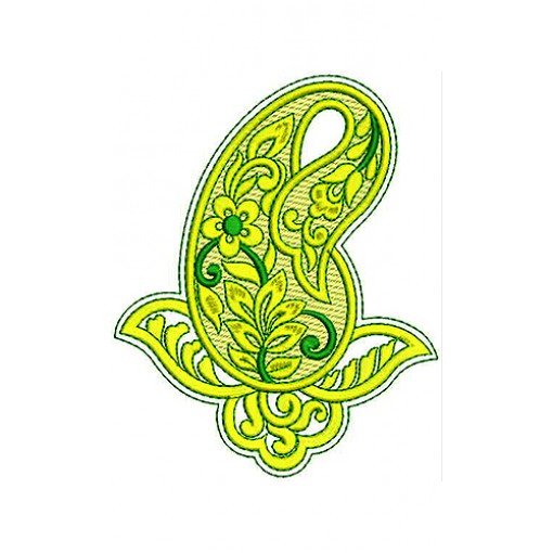 Autumn Leaf Flower Lace Embroidery Design
