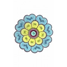 Mexican Embroidery Style Applique Design Mexican Embroidery Style Applique Design