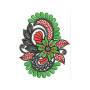 Sequins Applique Embroidery Design
