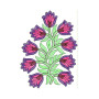 Baby Girl Applique Flowers Design