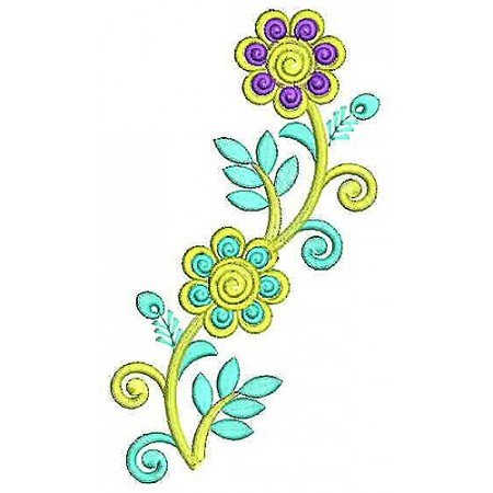 Beautiful Leaf Embroidery Design