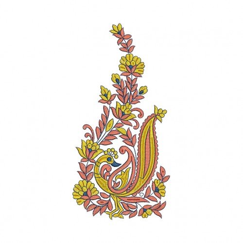 Peacock Wallart Embroidery Design