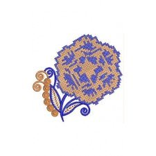 Embroidery Butta In Cross Stitch