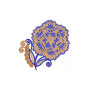 Embroidery Butta In Cross Stitch