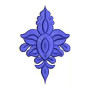 3.70 x 2.40 Inch Applique Embroidery Design