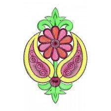 Printed Aztec Dress Shoulder Embroidery Design Printed Aztec Dress Shoulder Embroidery Design