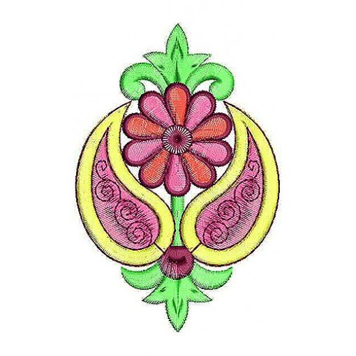 Printed Aztec Dress Shoulder Embroidery Design Printed Aztec Dress Shoulder Embroidery Design