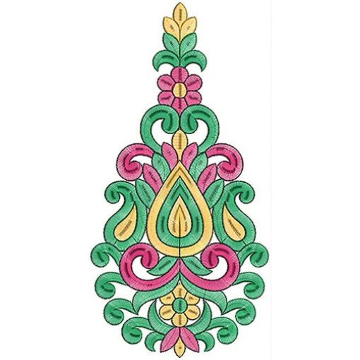 11.10 x 5.55 Inch Applique Embroidery Design