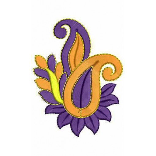 4.52 x 3.46 Inch Applique Embroidery Design