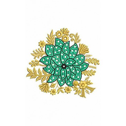 4.74 x 4.96 Inch Applique Embroidery Design