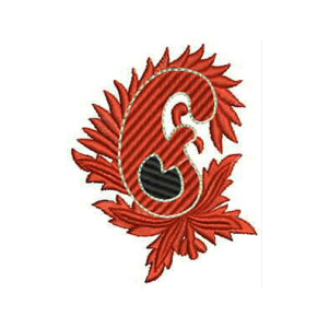 3.34 x 2.59 Inch Applique Embroidery Design