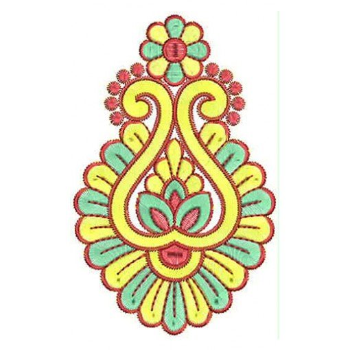 6.10 x 3.85 Inch Applique Embroidery Design