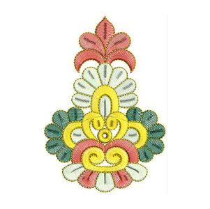 6.14 x 4.25 Inch Applique Embroidery Design