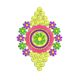5.90 x 4.17 Inch Applique Embroidery Design