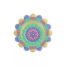 Doodle Mandala Art Embroidery Design