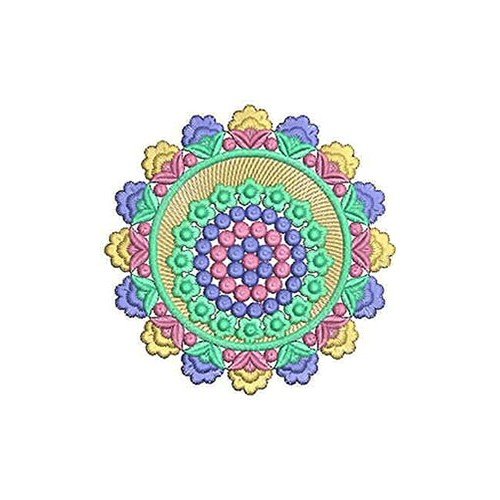 Doodle Mandala Art Embroidery Design