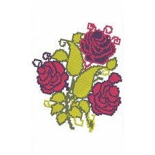 Floral Cross Stitch Embroidery