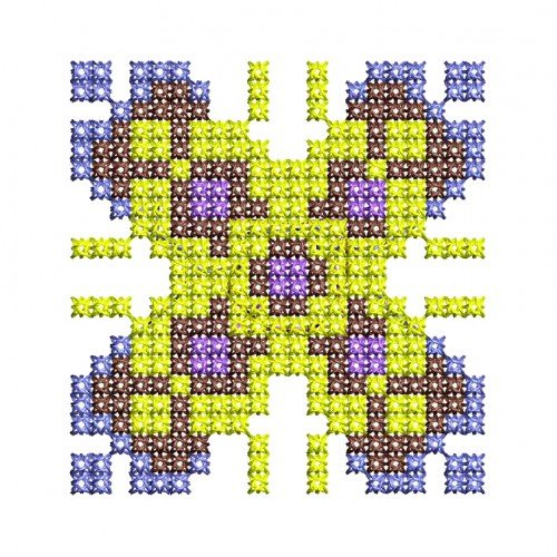 Cross Stitch Applique Embroidery Design