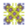 Cross Stitch Applique Embroidery Design