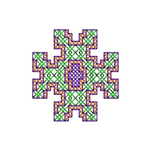 Embroidery Cross Stitch Patch Design